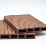WPC τάβλα περίφραξης Light Brown αυλακωτή 2x14x360 cm (040)