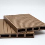 WPC τάβλα περίφραξης Oak Nut αυλακωτή 2x14x360 cm (150)