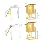Blue Rabbit Πύργος Beach Hut με ύψος τσουλήθρας 120 cm & προέκταση Κούνιας Basic - Image 10