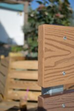 WPC 3D σανίδα περίφραξης 2 x 12 x 360εκ. | καφέ ανοιχτό - Image 4