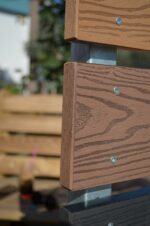 WPC 3D σανίδα περίφραξης 2 x 12 x 360εκ. | καφέ - Image 2