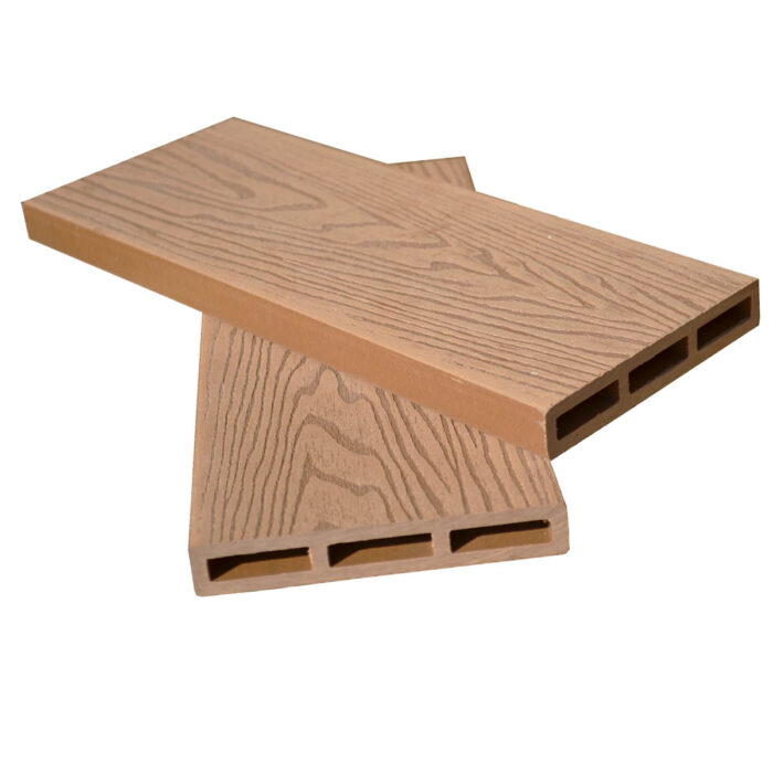 WPC 3D σανίδα περίφραξης 2 x 12 x 360εκ. | καφέ ανοιχτό - Image 1