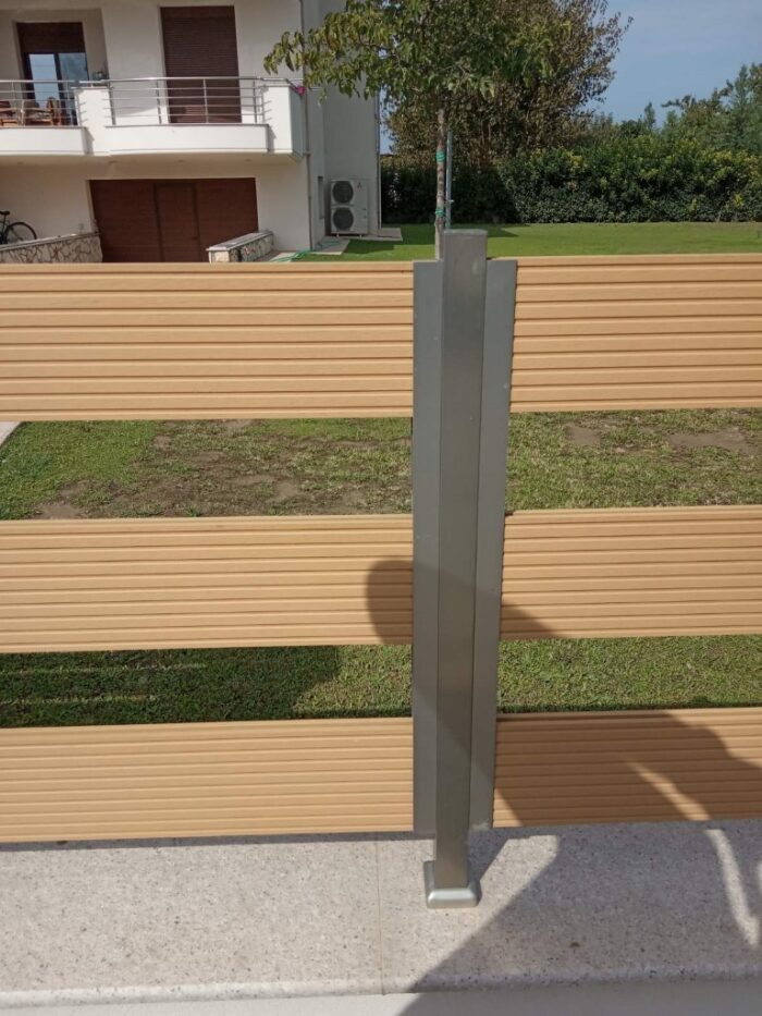 WPC τάβλα περίφραξης Oak Nat αυλακωτή 2x11x360 cm (150) - Image 3