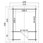 Παιδικό Ξύλινο Σπίτι Lido 215 x 215 cm - Image 3
