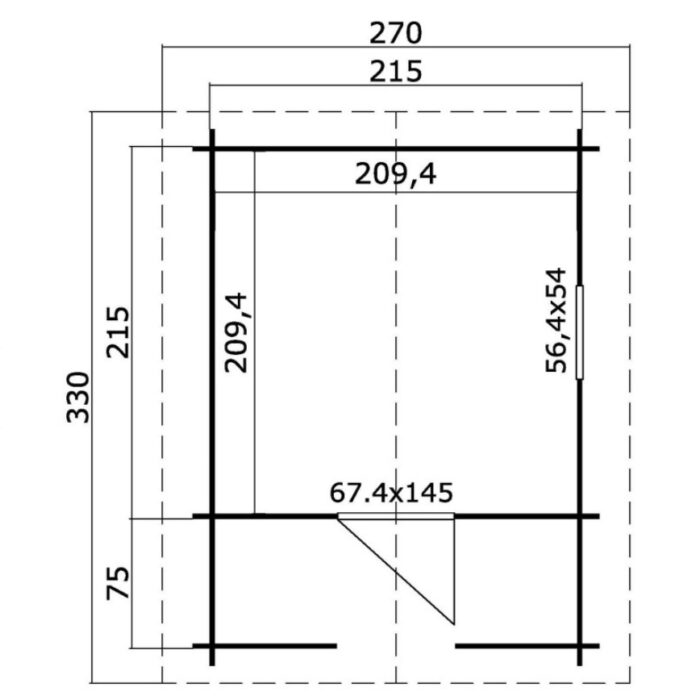 Παιδικό Ξύλινο Σπίτι Lido 215 x 215 cm - Image 3