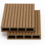 WPC Τάβλα Περίφραξης αυλακωτή 2 x 12 x 360εκ. | καφέ ανοιχτό