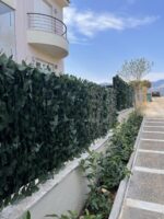 Συνθετικός Φράχτης Φυλλωσιά Πράσινο Σκούρο σε πλέγμα 150x300cm - Image 3