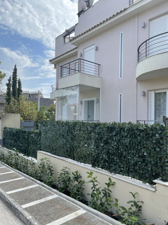 Συνθετικός Φράχτης Φυλλωσιά Πράσινο Σκούρο σε πλέγμα 150x300cm - Image 4