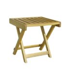 Πτυσσόμενο Τραπεζάκι Ξαπλώστρας Teak 40x40x(Y)45cm