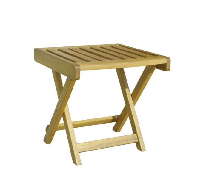 Πτυσσόμενο Τραπεζάκι Ξαπλώστρας Teak 40x40x(Y)45cm - Image 1