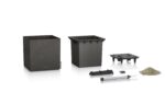Αυτοποτιζόμενη Γλάστρα Lechuza Canto Stone Low Graphite Black - Image 5