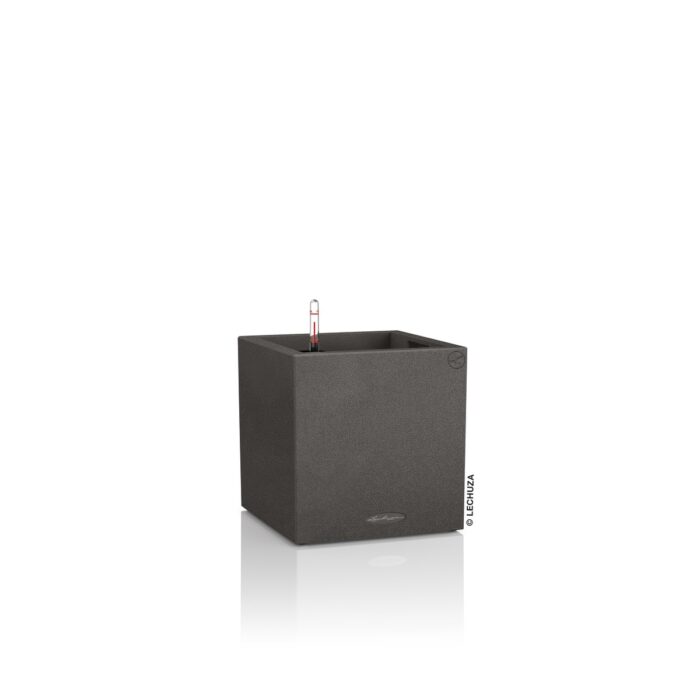 Αυτοποτιζόμενη Γλάστρα Lechuza Canto Stone Low Graphite Black - Image 12
