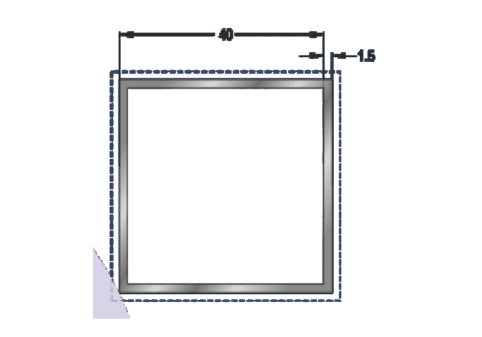 Κολώνα για περίφραξη WPC απλή inox 4x4x300cm - Image 4