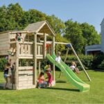 Blue Rabbit Πύργος Palazzo με ύψος τσουλήθρας 150 cm & προέκταση Kούνιας Basic