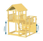 Blue Rabbit Πύργος Penthouse με ύψος τσουλήθρας 150 cm - Image 5