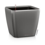 Αυτοποτιζόμενη Γλάστρα Lechuza Quadro Charcoal metallic