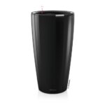 Αυτοποτιζόμενη Γλάστρα Lechuza Rondo Black High Gloss