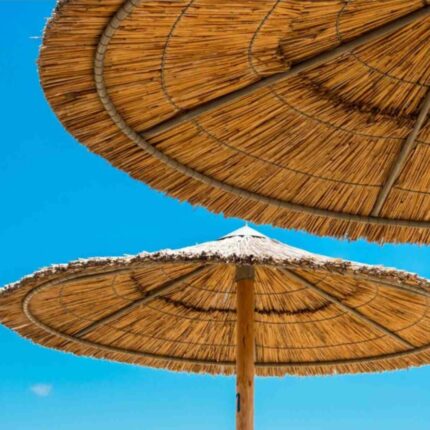 Ομπρέλα παραλίας από καλάμι (Φ)220cm