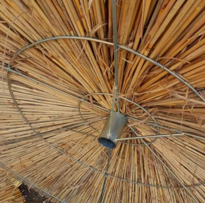 Ομπρέλα παραλίας από καλάμι (Φ)220cm - Image 3