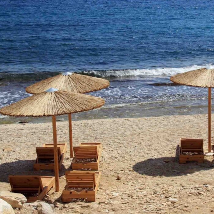 Ομπρέλα παραλίας από καλάμι (Φ)220cm - Image 5