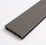 Σανίδα πατώματος WPC γραμμωτή 2,4 x 14,6 x 360εκ. | γκρι σκούρο - Image 2