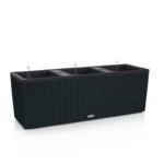 Αυτοποτιζόμενη Γλάστρα Lechuza  Trio Cottage Graphite Black