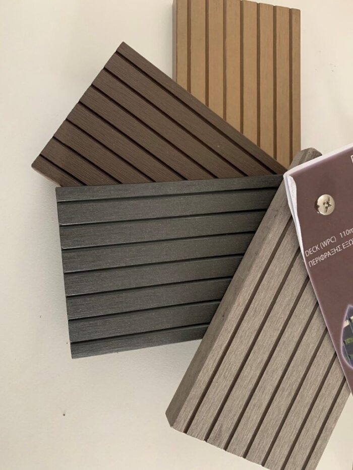WPC τάβλα περίφραξης Dark Brown αυλακωτή 2x11x360 cm (110) - Image 4