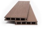 WPC τάβλα deck δαπέδου νέας γενιάς Light Brown 2,5x14,6x360 cm 8040
