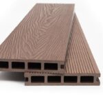 WPC τάβλα deck δαπέδου νέας γενιάς Light Brown 2,5x14,6x360 cm 8040