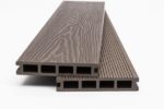 WPC τάβλα deck δαπέδου νέας γενιάς Dark Brown 2,5x14,6x360 cm 80110