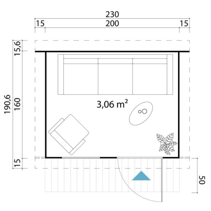Παιδικό Ξύλινο Σπίτι Flipp 270 x 180 cm - Image 3