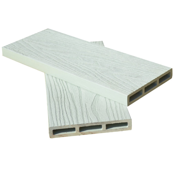 WPC 3D σανίδα περίφραξης 2 x 12 x 360εκ. | λευκό - Image 1