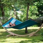 Αιώρα American Dream Petrol με ξύλινη βάση 357 x 131 x 104 cm