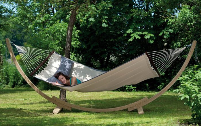 Αιώρα American Dream Sand με ξύλινη βάση 357 x 131 x 104 cm - Image 1