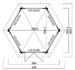 Ξύλινο Σπίτι Καλυψώ 323 x 370 x (Y) 307 cm - Image 5
