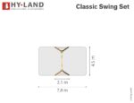 HYLAND Επαγγελματική Κούνια 2 θέσεων Swing Set - Image 9