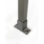 Κολώνα για περίφραξη WPC απλή inox 4x4x300cm - Image 3