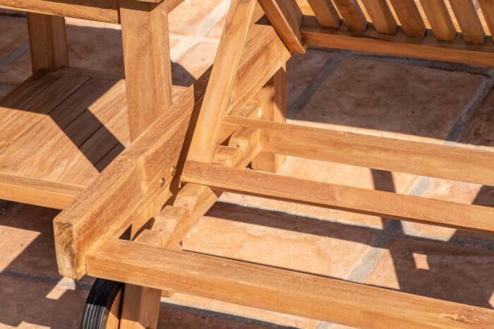 Ξύλινη Ξαπλώστρα Teak 197x65 cm - Image 4