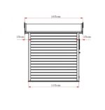 Ξύλινη Αποθήκη Κήπου Εμποτισμένη 180x135x(Y)226 cm - Image 6