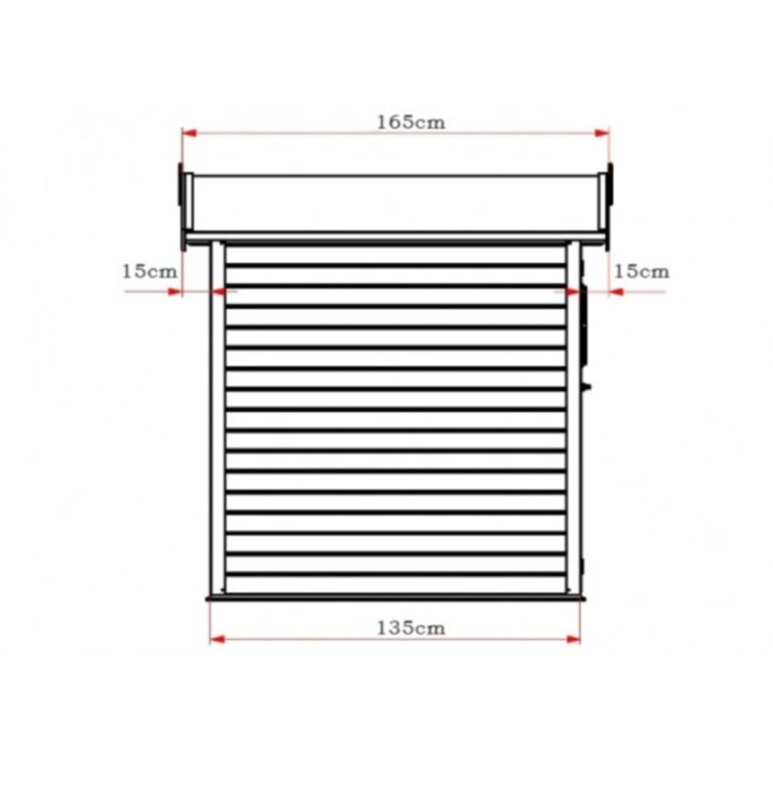Ξύλινη Αποθήκη Κήπου Εμποτισμένη 180x135x(Y)226 cm - Image 6