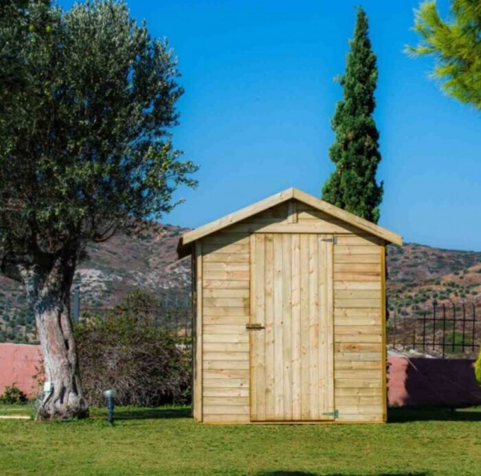 Ξύλινη Αποθήκη Κήπου Εμποτισμένη 180x135x(Y)226 cm - Image 1