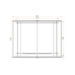 Ξύλινη Αποθήκη Κήπου 246x196x(Y)238 cm - Image 9