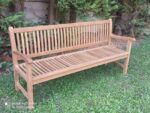 Ξύλινο παγκάκι κήπου Teak 180cm - Image 6