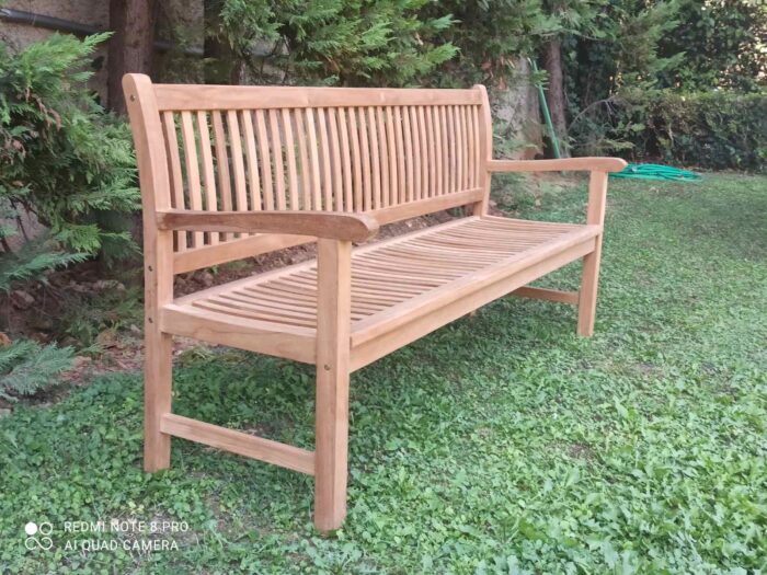 Ξύλινο παγκάκι κήπου Teak 180cm - Image 7