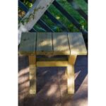 Ξύλινο Σκαμπό κήπου Βικτώρια 45(Υ) x 35 x 55cm    - Image 3