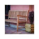 Ξύλινο παγκάκι κήπου Teak 180cm - Image 2