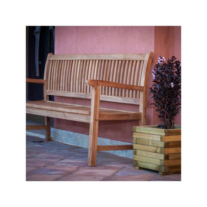 Ξύλινο παγκάκι κήπου Teak 180cm - Image 2