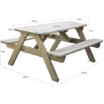 Ξύλινο τραπέζι πικ νικ 180 x 128 cm - Image 7
