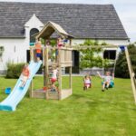 KBT Πύργος Pagoda με ύψος τσουλήθρας 120 cm & προέκταση Κούνιας Basic