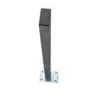 Μεταλλική κολώνα γαλβανισμένη 4x8x(Υ)80cm με τάπα